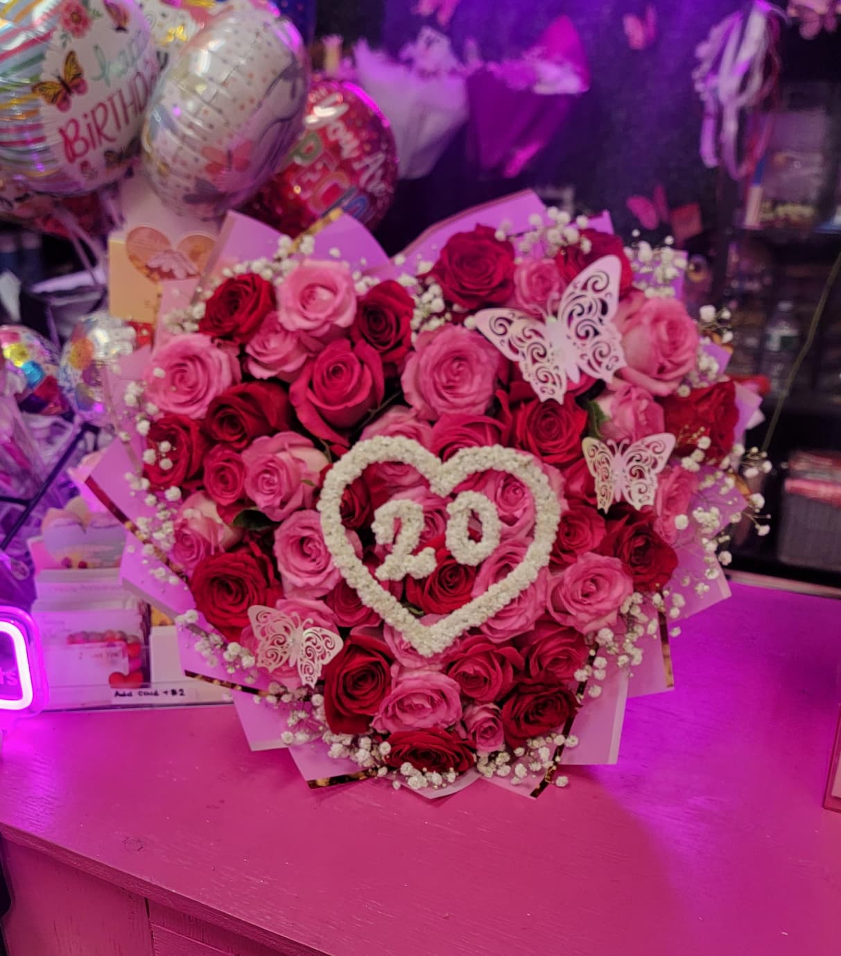Heart Number Bouquet