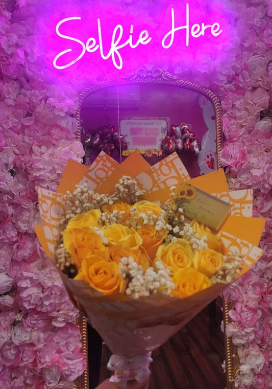 Yellow Dior Bouquet