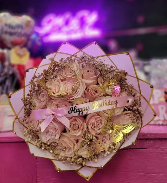 Pink & Gold Bouquet