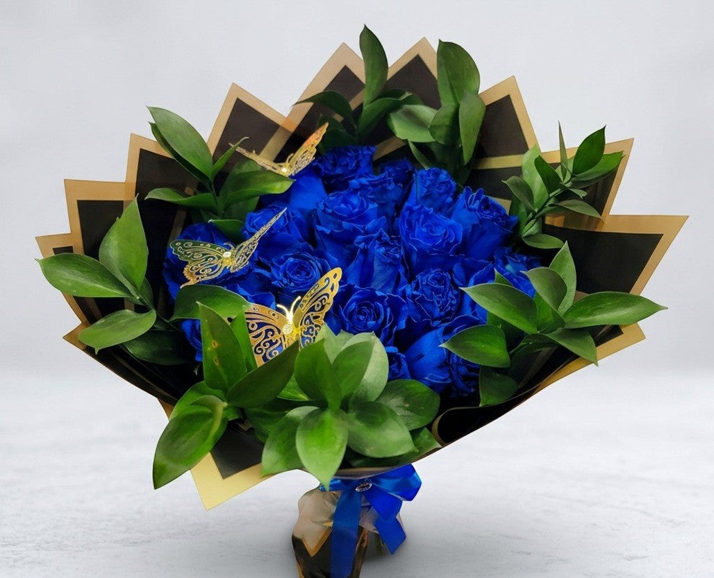 Blue Butterfly Bouquet