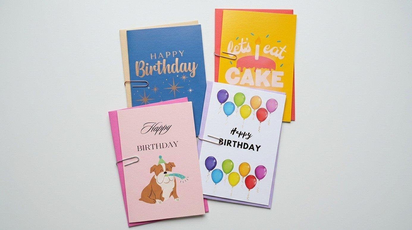 Birthday Card W. Envelope (Seal Included)