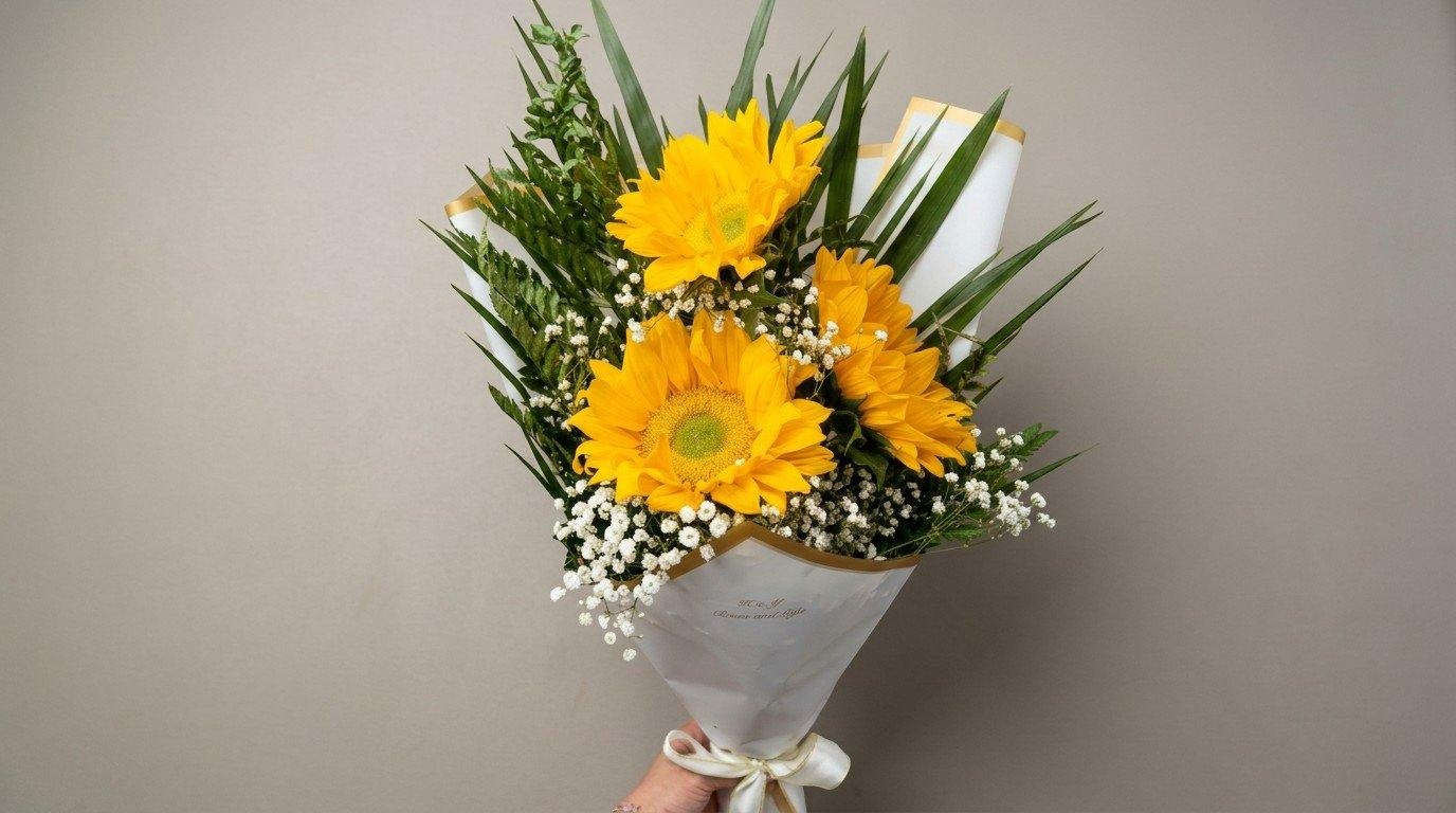 3 Rays of Sunshine Sunflower Bouquet