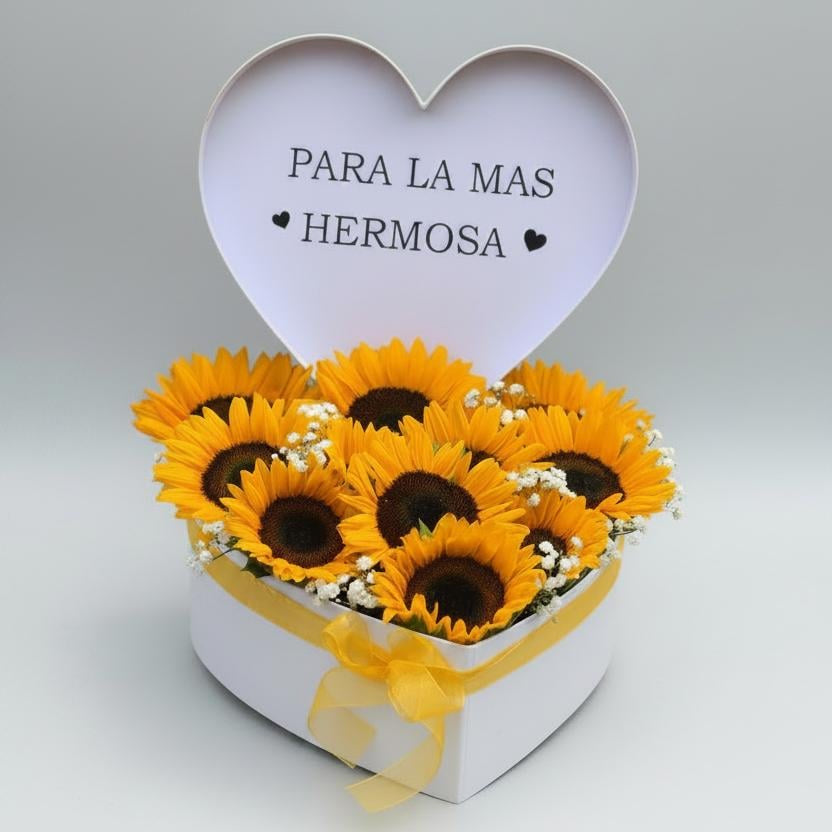 Sunflower Heart Box