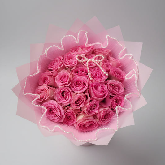 Pink Bow Bouquet
