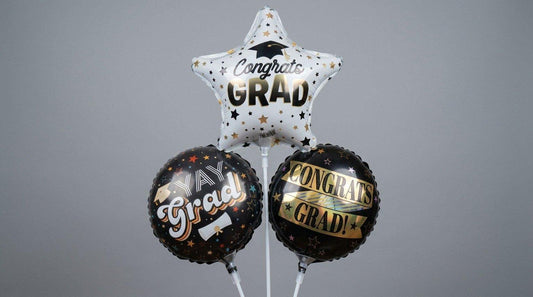 Congrats Grad 9in Balloon (AIR FILLED)