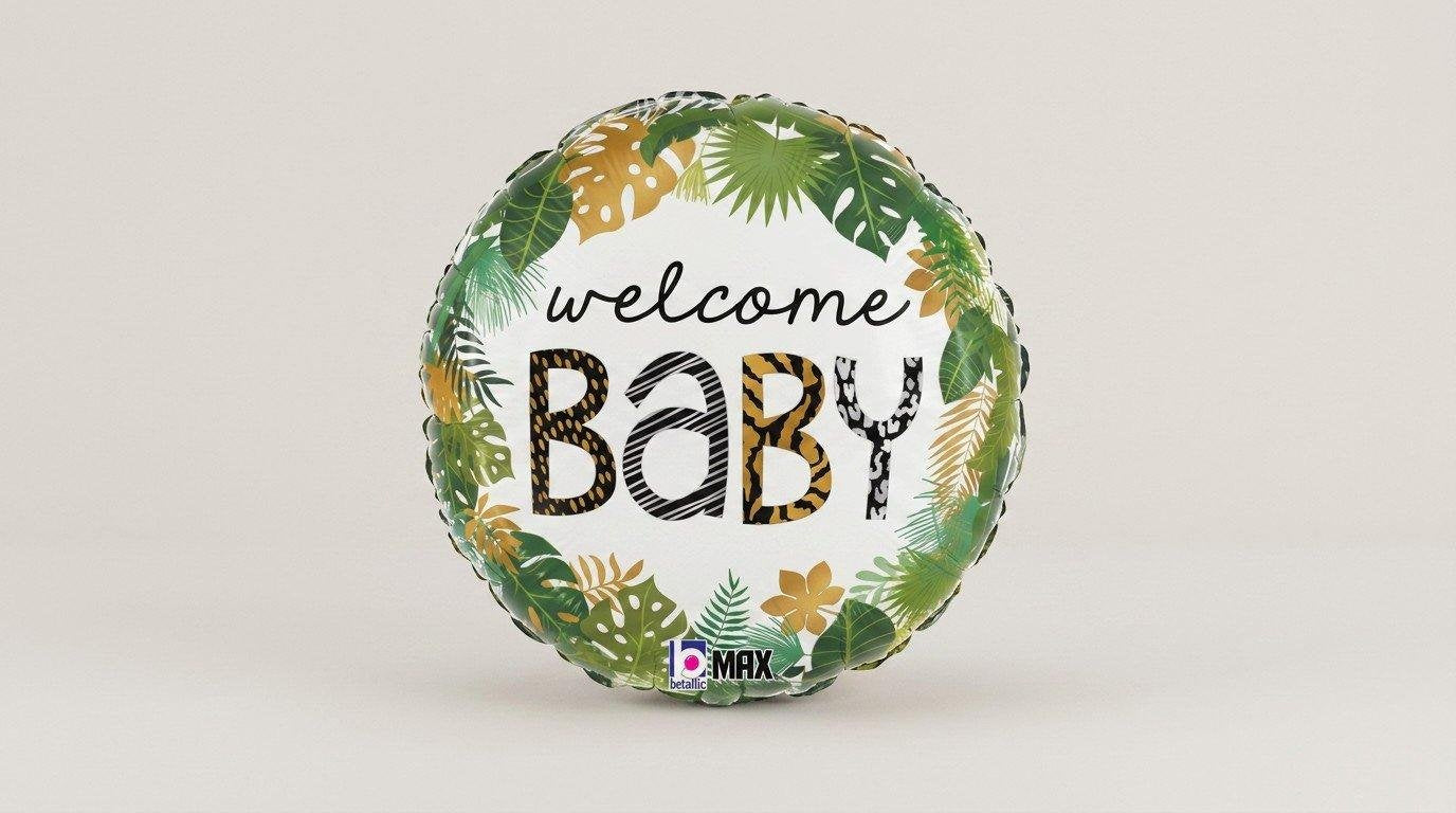 Welcome Baby Leaves 18' (HELIUM)