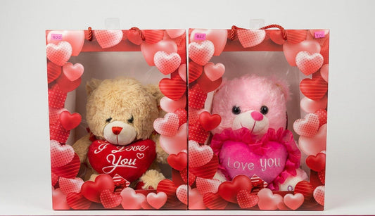 Red Hearts Love You Gift Bag