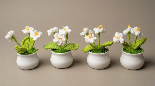 Potted White Flower
