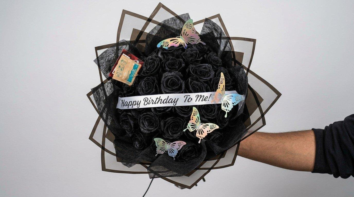 Black Rose Bouquet