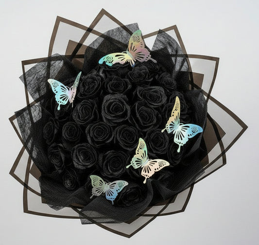 Black Rose Bouquet