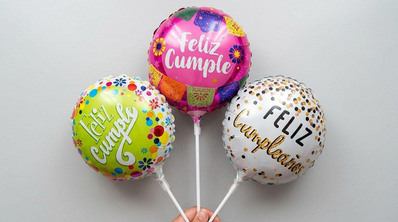Feliz Cumple 9in Balloon (AIR FILLED)