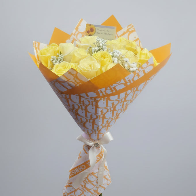 Yellow Dior Bouquet