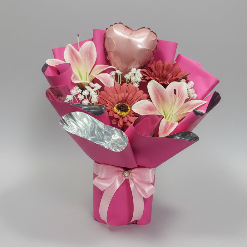 Mixed Florals Heart