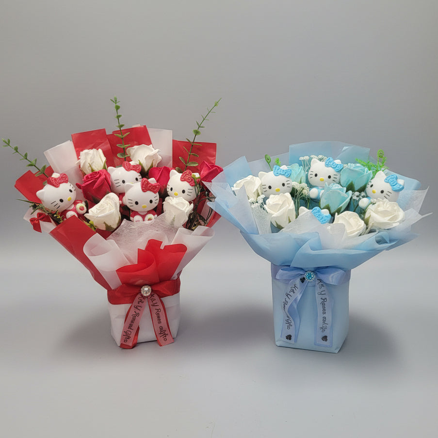 Hello Kitty Roses (Artificial Flowers)